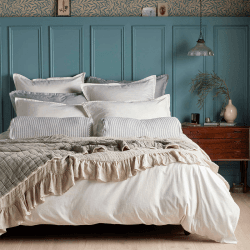 Image showing the Super Soft Cotton Fitted Sheet, Super King, Cream product.