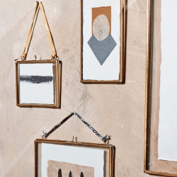 Image showing the Kiko Landscape Frame, 8 x 10", Antique Brass product.