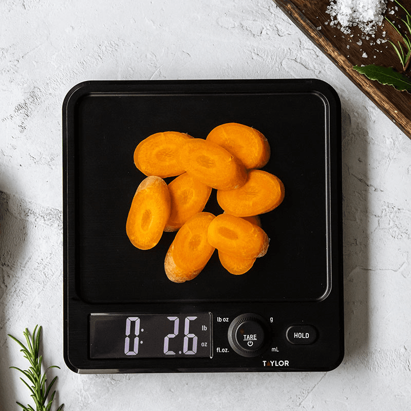 Antimicrobial Digital Dual Kitchen Scale, 5kg, Black