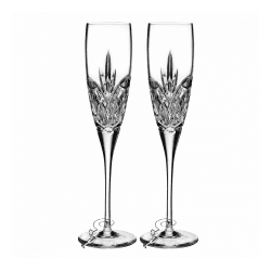 Image showing the Forever Pair of love champagne flutes product.