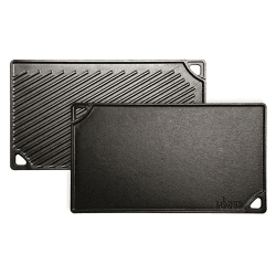 Image showing the Lodge Reversible griddle, 51 x 26.6cm, Black product.