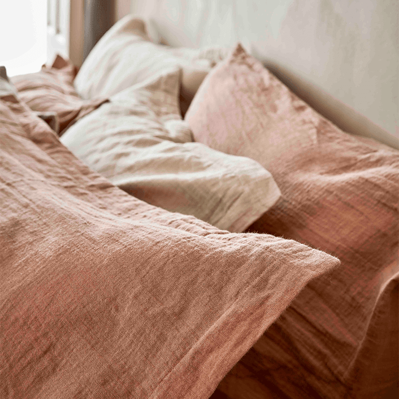 Organic Retreat Duvet Set, King, Clay