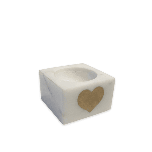Heart Egg Cup, L5.5 x W5.5 x H3.5cm, White