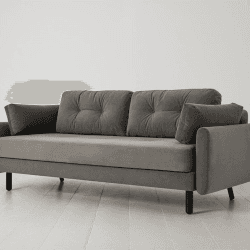 Image showing the Model 04 3 Seater Velvet Sofa, Elephant product.