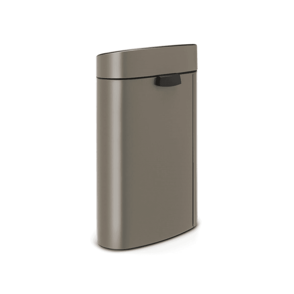 Touch bin, 40 litre - 73 x 44 x 30cm, Platinum
