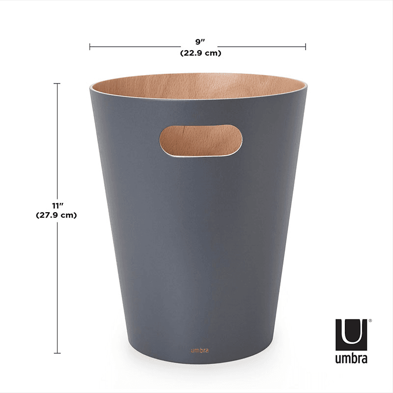 Woodrow Bin, 7.5L, Natural & Charcoal