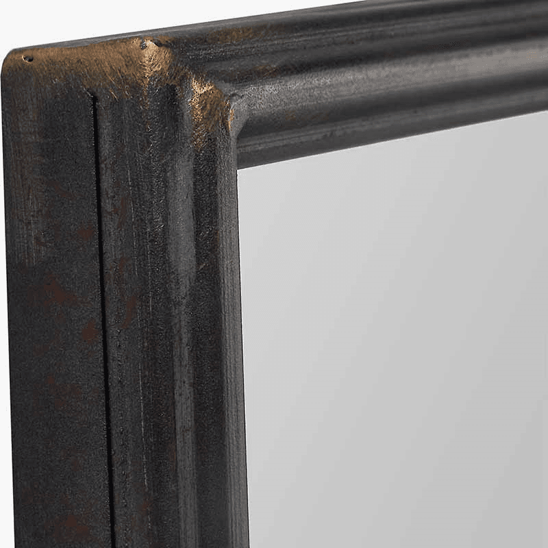 Rectangle Mirror, H110 x W80cm, Black