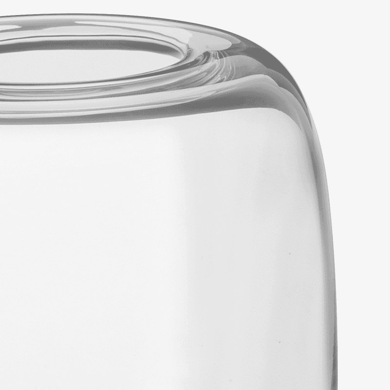 Melt Vase, H15cm, Clear