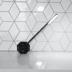 Image showing the Octagon Desk light, L8.5 x W4 x H38cm, Black Marble product.