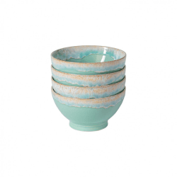 Image showing the Set of 4 Bowls, D15cm, Aqua product.