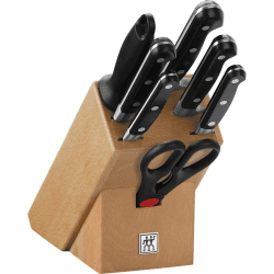 Image showing the Professional S Knife block set 8 piece, Beech product.