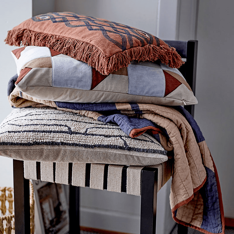 Galia Cushion, 25 x 50cm, Brown