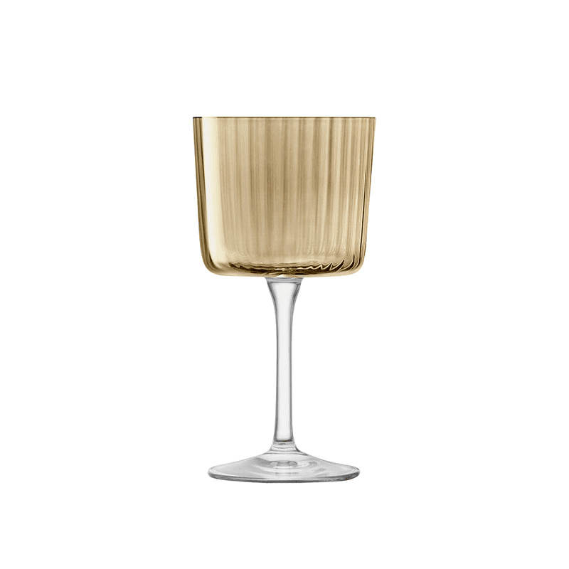 Gems Set of 4 Wine Glasses, 250ml, Amber