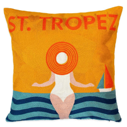 Image showing the St Tropez Cushion, 45 x 45cm, Orange product.