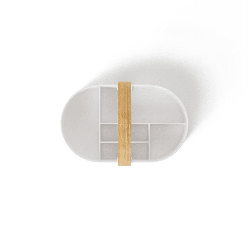 Bellwood Caddy, White & Natural