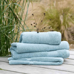 Image showing the Organic Eco Twist Face Cloth, Haze product.