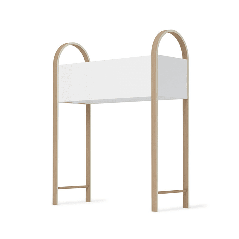 Bellwood Storage/Planter, 91 x 71cm, White & Natural