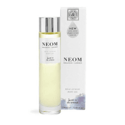 Image showing the Scent to De-Stress Real Luxury Vitamin Body Oil, 100ml, White/Purple/Silver product.