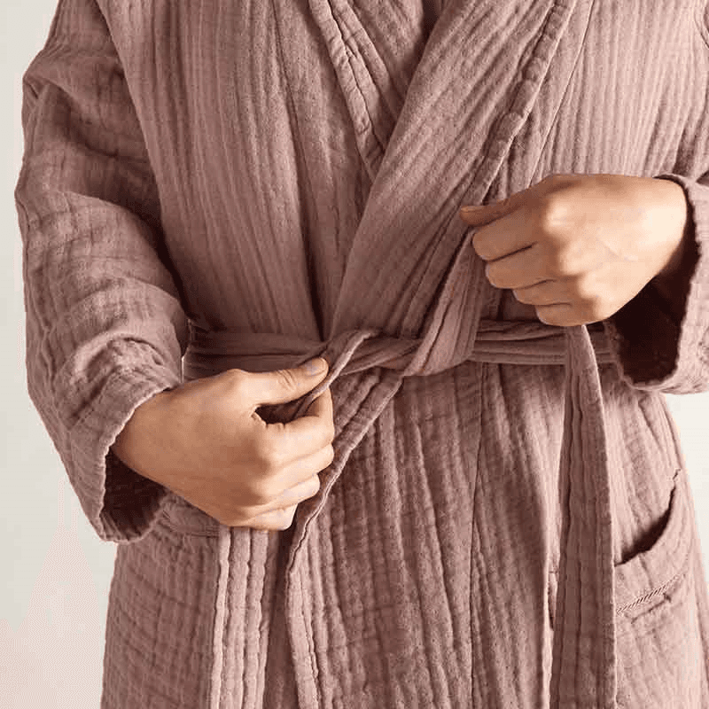 The Dream Cotton Robe, Medium, Rust