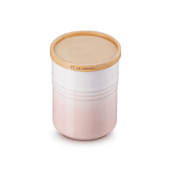 Image showing the Stoneware Medium Storage Jar, 10cm, Shell Pink product.