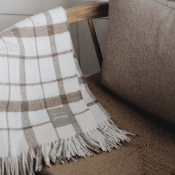 Image showing the Tweed Throw, H130 x W190cm, Mocca product.